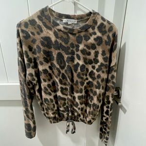 Gaze leopard print sweater. Size XS